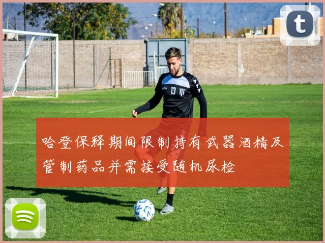 哈登保释期间限制持有武器酒精及管制药品并需接受随机尿检